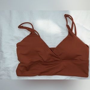 brown bikini top